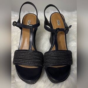 UGG Fitchie ll esparadrille Ankle Platform wedge sandals